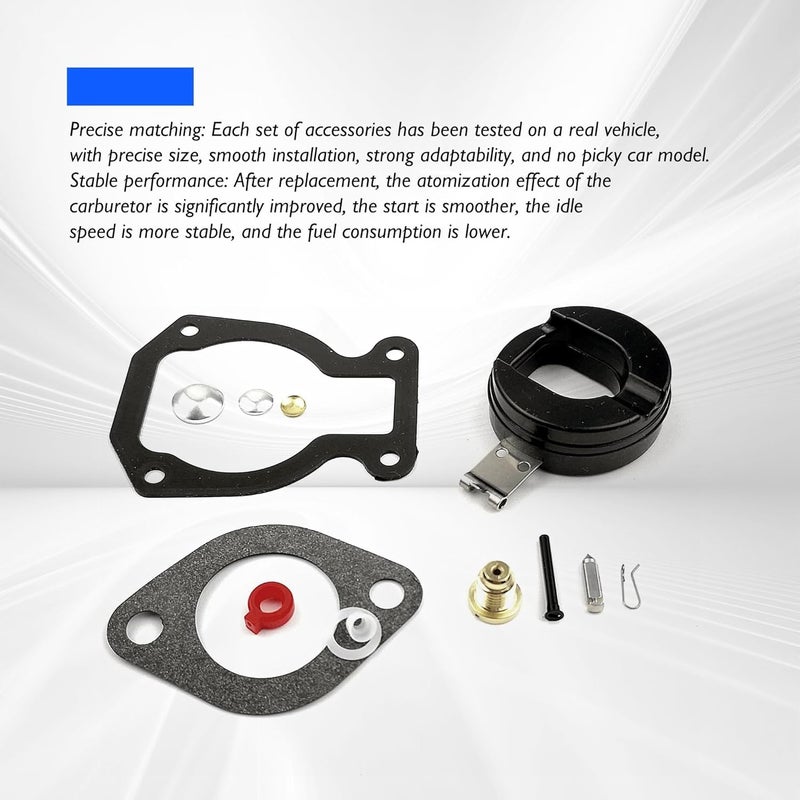 OXCANO 398453 Carburetor Rebuild Kit Compatible with Johnson Evinrude OMC outboard, ohnson Evinrude OMC 3HP 4HP 4.5HP 5HP 6HP 7.5HP 8HP 9.9HP14HP 15HP boat motor engine fuel pump system - Image 5